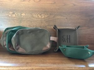 Men's Toiletry Bags and Valet Trays